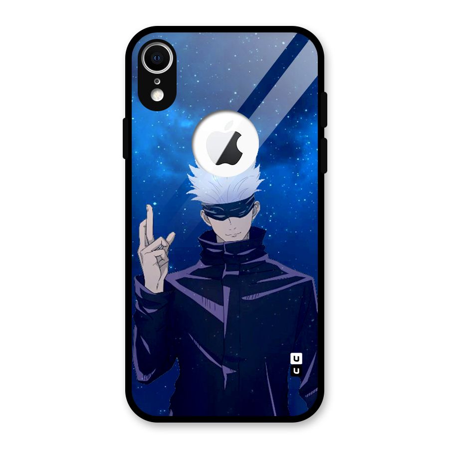 Gojo Winner Glass Back Case for iPhone XR Logo Cut