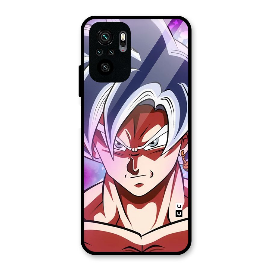 Goku Instinct Glass Back Case for Redmi Note 10S