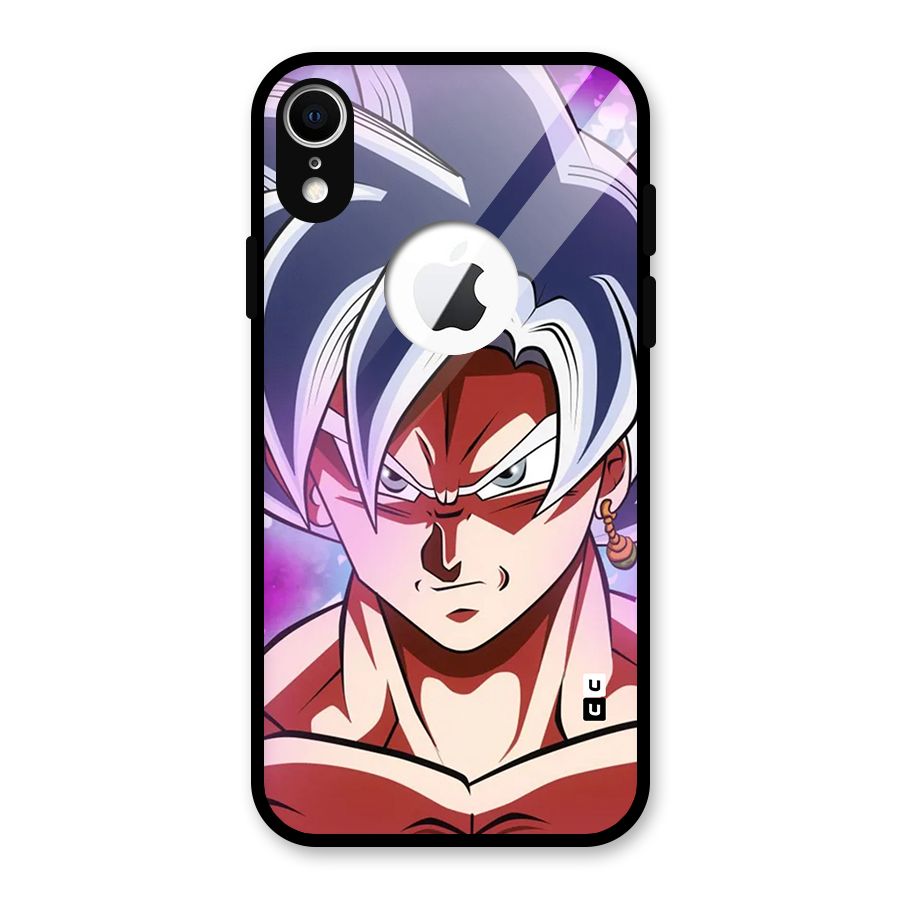 Goku Instinct Glass Back Case for iPhone XR Logo Cut