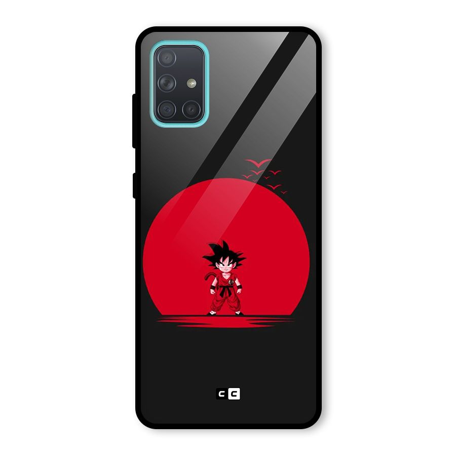 Goku Kid Art Glass Back Case for Galaxy A71