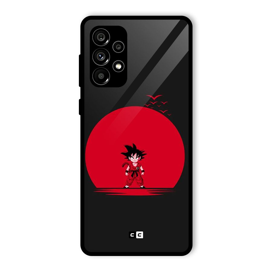 Goku Kid Art Glass Back Case for Galaxy A73 5G