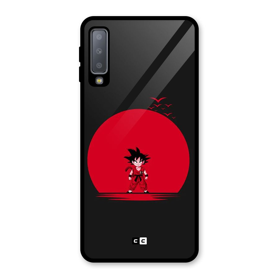Goku Kid Art Glass Back Case for Galaxy A7 (2018)