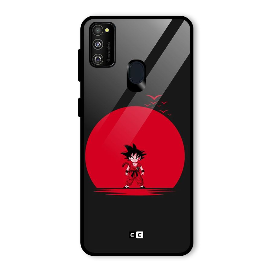 Goku Kid Art Glass Back Case for Galaxy M30s