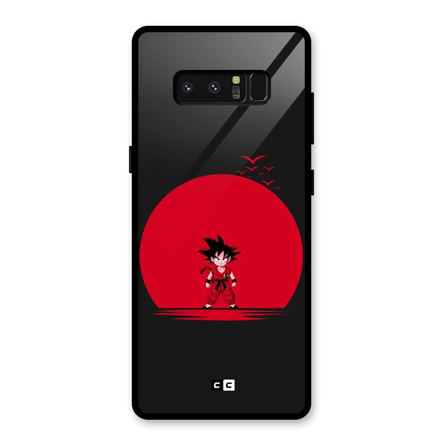 Goku Kid Art Glass Back Case for Galaxy Note 8