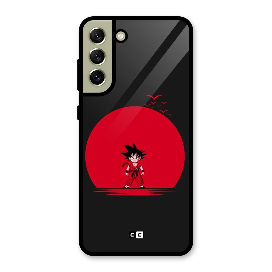 Goku Kid Art Glass Back Case for Galaxy S21 FE 5G