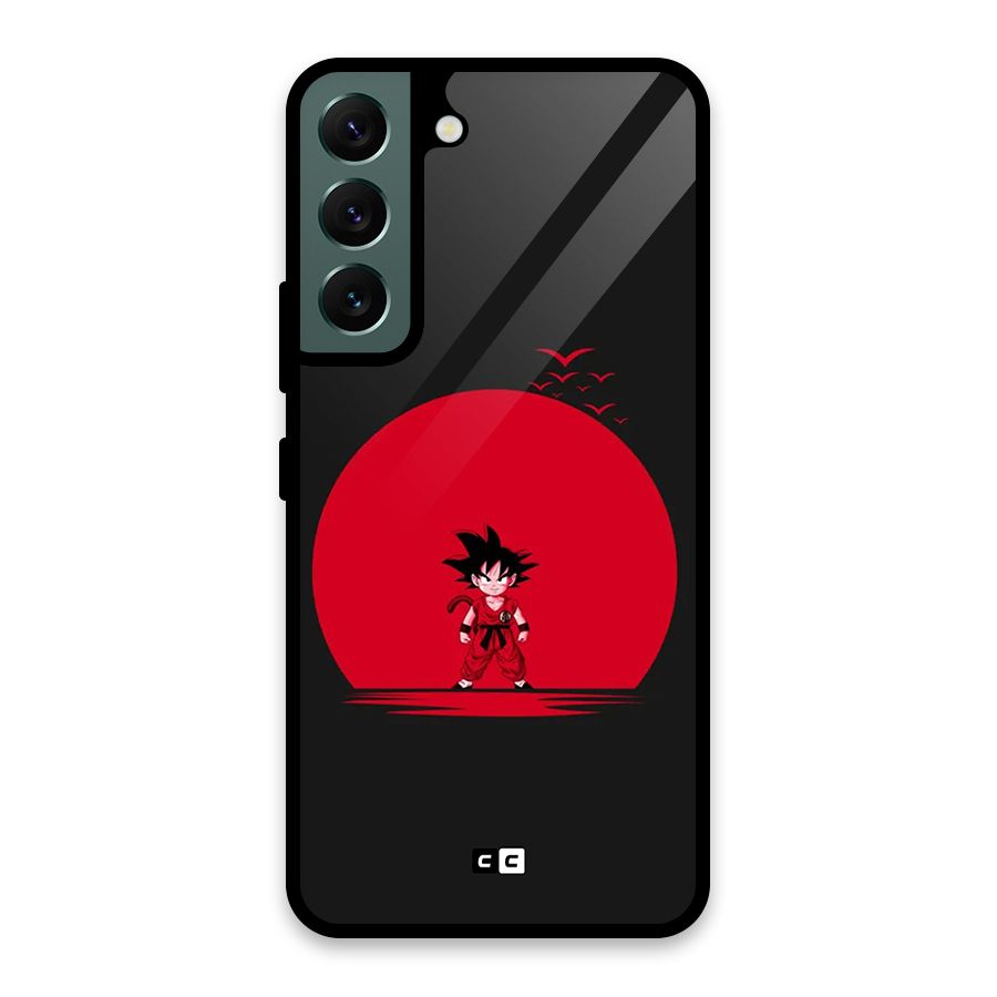 Goku Kid Art Glass Back Case for Galaxy S22 5G