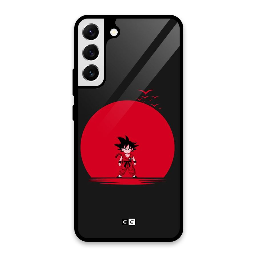 Goku Kid Art Glass Back Case for Galaxy S22 Plus 5G