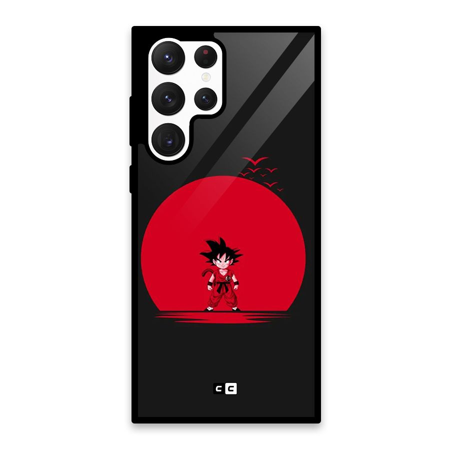 Goku Kid Art Glass Back Case for Galaxy S22 Ultra 5G