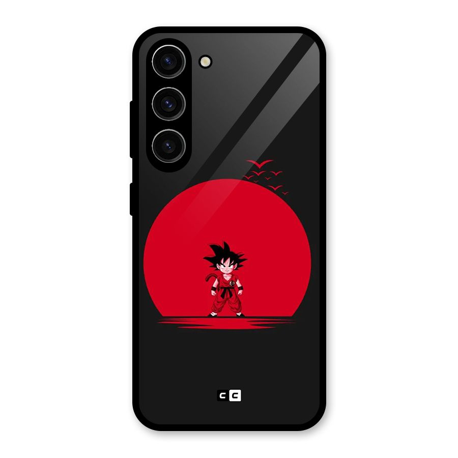 Goku Kid Art Glass Back Case for Galaxy S23