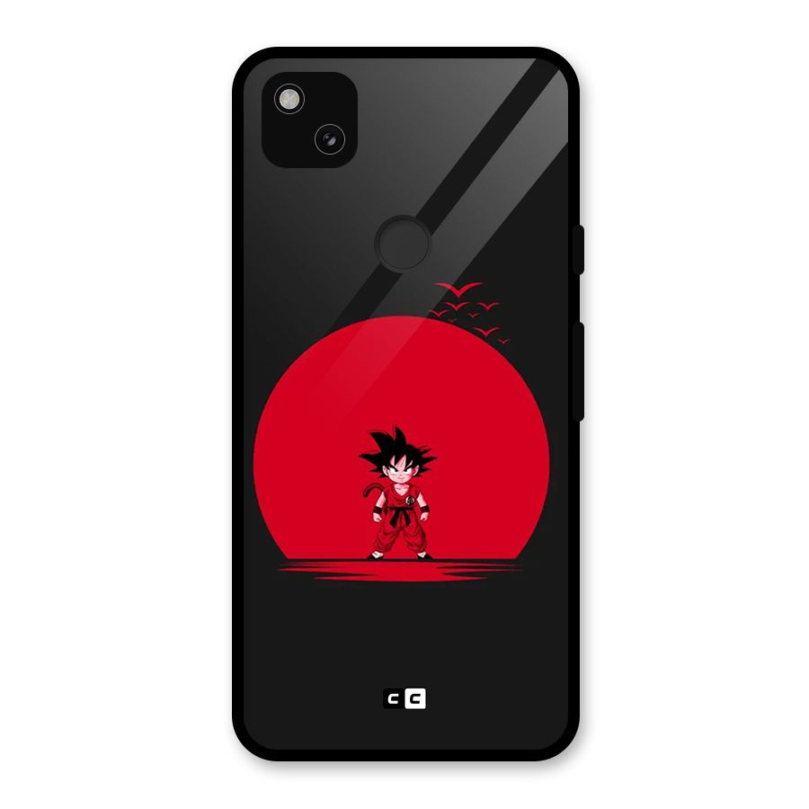 Goku Kid Art Glass Back Case for Google Pixel 4a