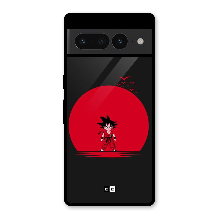Goku Kid Art Glass Back Case for Google Pixel 7 Pro