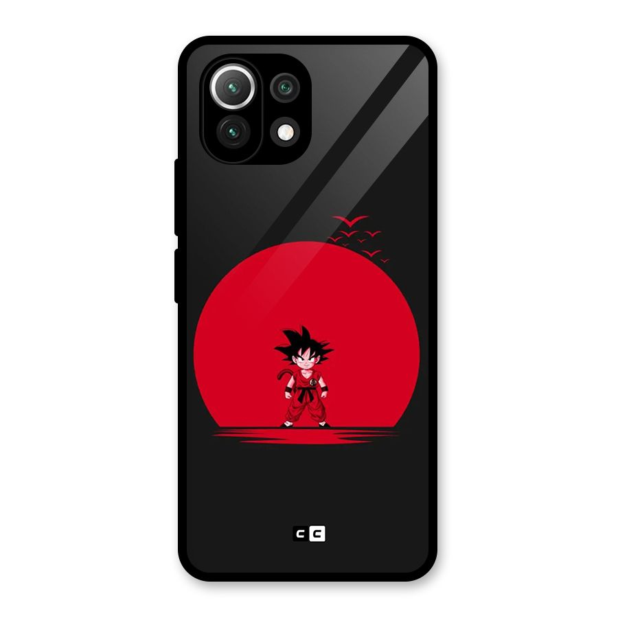 Goku Kid Art Glass Back Case for Mi 11 Lite