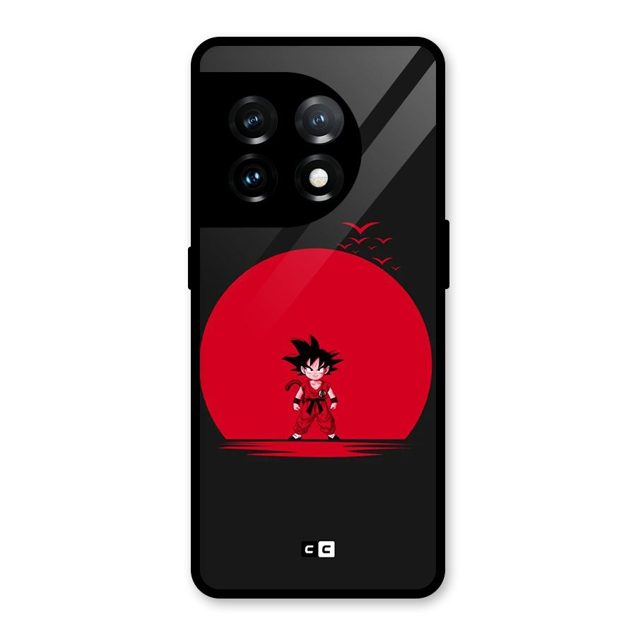 Goku Kid Art Glass Back Case for OnePlus 11