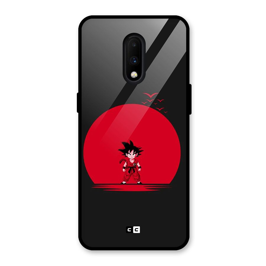 Goku Kid Art Glass Back Case for OnePlus 7