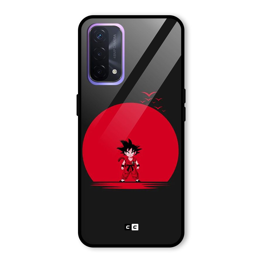 Goku Kid Art Glass Back Case for Oppo A74 5G