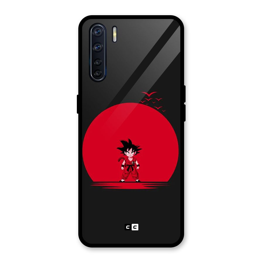 Goku Kid Art Glass Back Case for Oppo F15