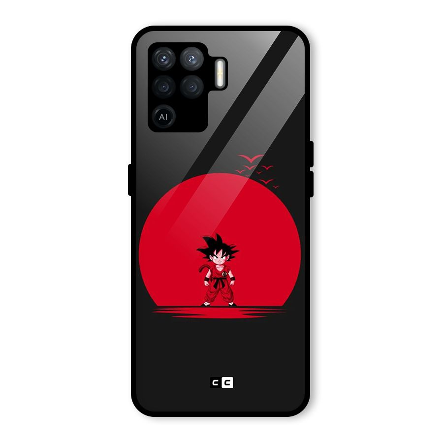 Goku Kid Art Glass Back Case for Oppo F19 Pro