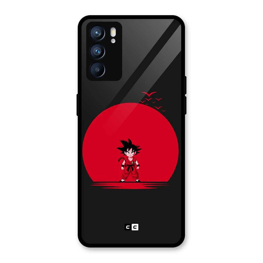 Goku Kid Art Glass Back Case for Oppo Reno6 5G