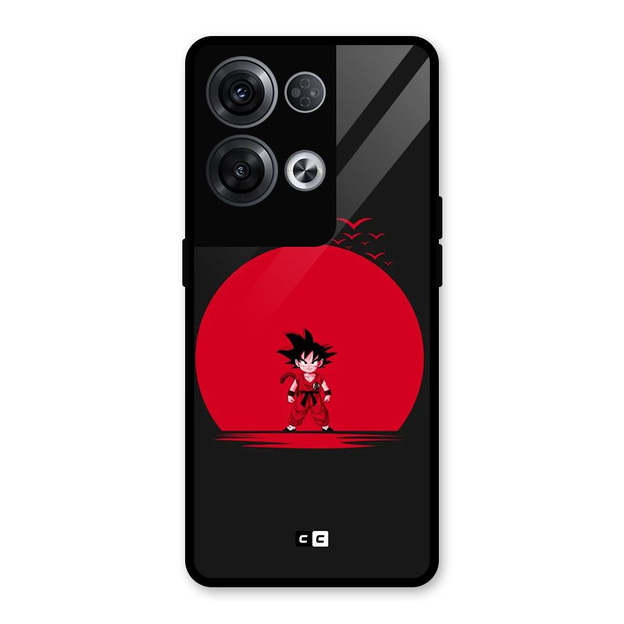 Goku Kid Art Glass Back Case for Oppo Reno8 Pro 5G