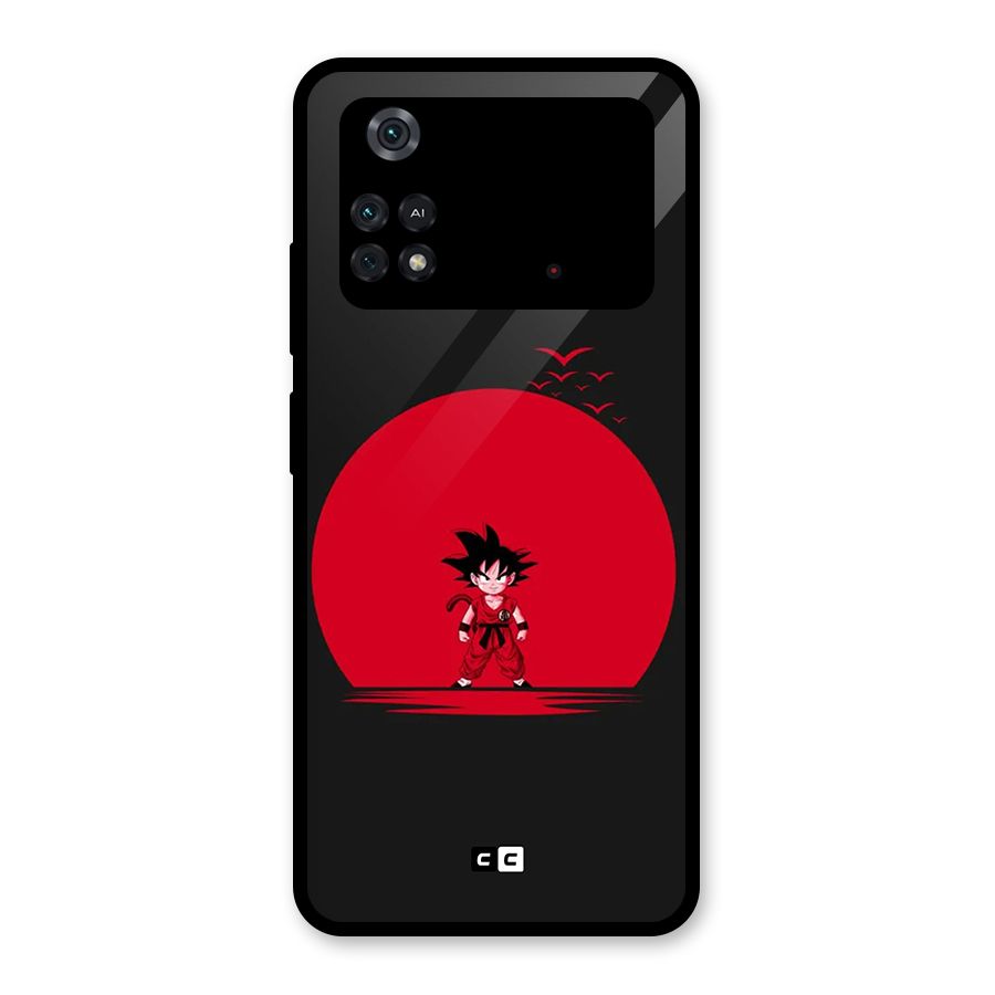 Goku Kid Art Glass Back Case for Poco M4 Pro 4G