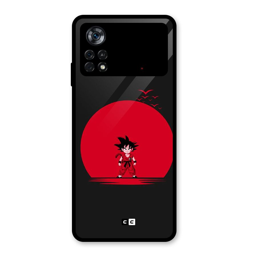 Goku Kid Art Glass Back Case for Poco X4 Pro 5G