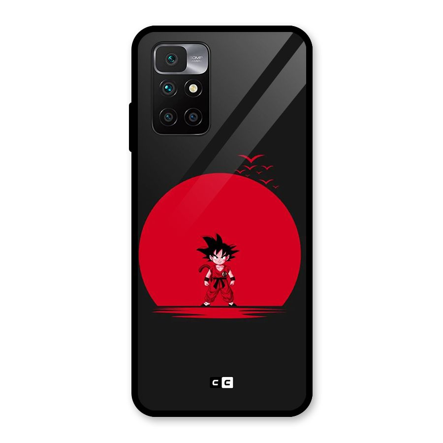Goku Kid Art Glass Back Case for Redmi 10 Prime