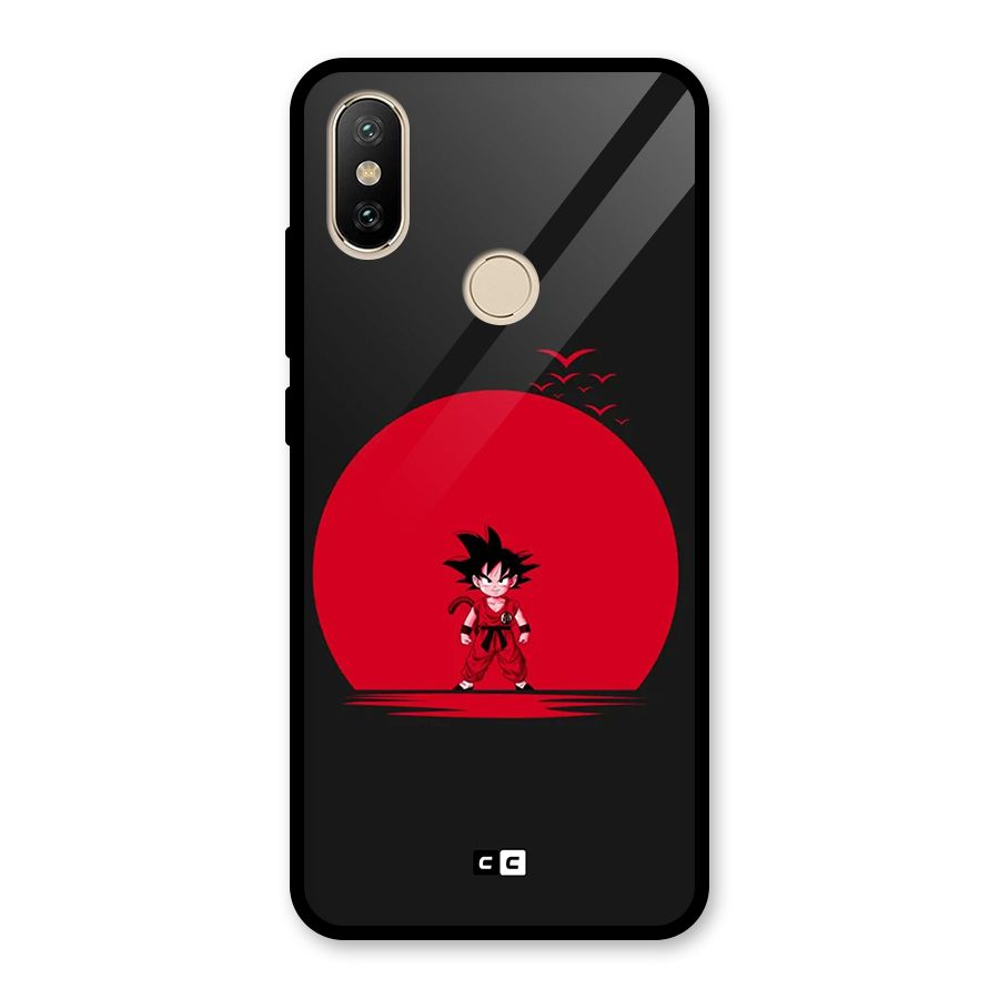 Goku Kid Art Glass Back Case for Redmi A2