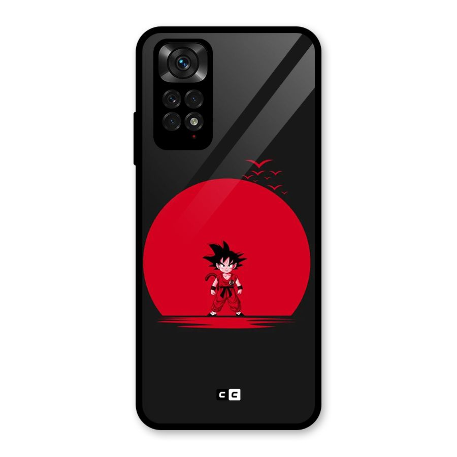 Goku Kid Art Glass Back Case for Redmi Note 11S