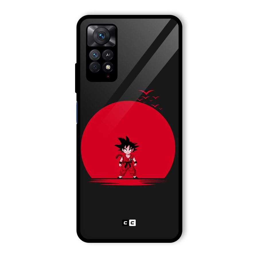 Goku Kid Art Glass Back Case for Redmi Note 11 Pro