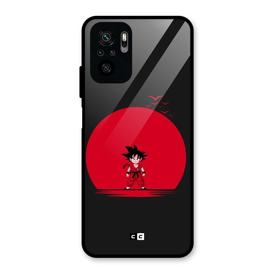 Goku Kid Art Glass Back Case for Redmi Note 11 SE