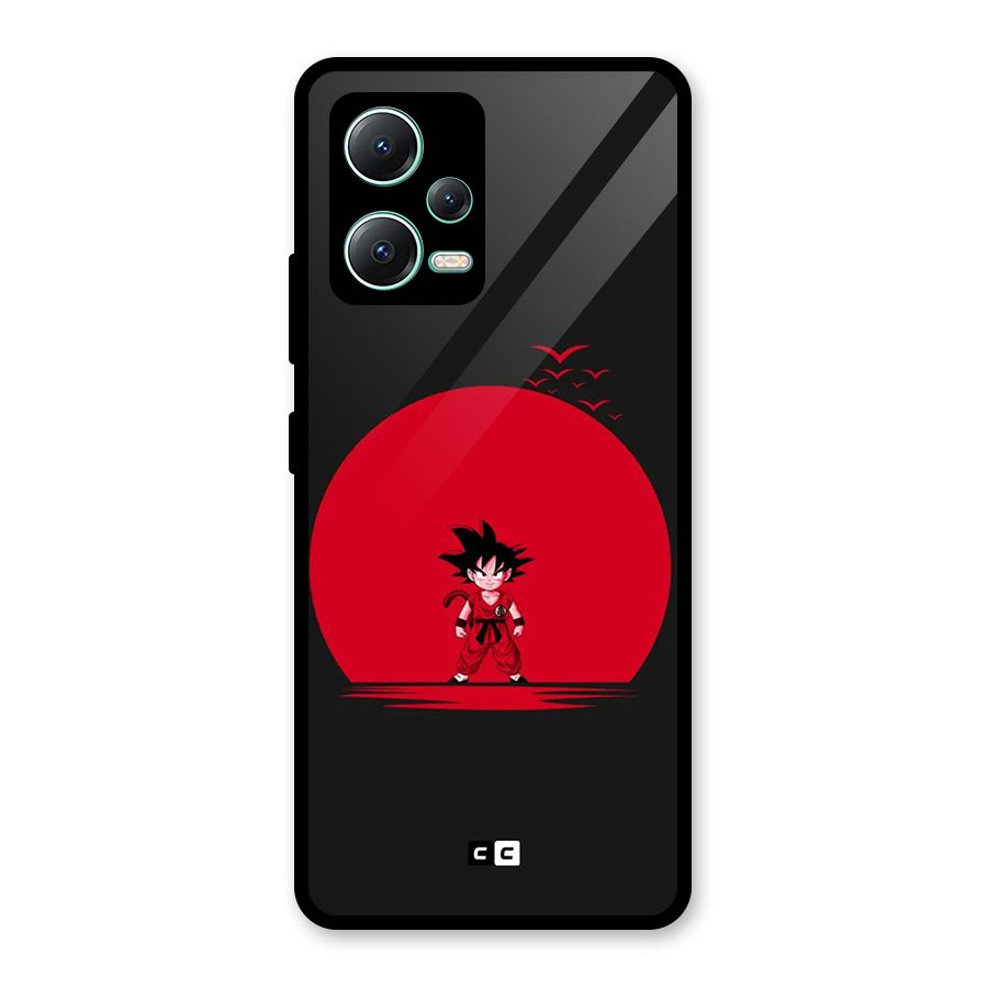 Goku Kid Art Glass Back Case for Redmi Note 12 5G