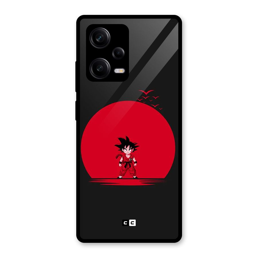 Goku Kid Art Glass Back Case for Redmi Note 12 Pro