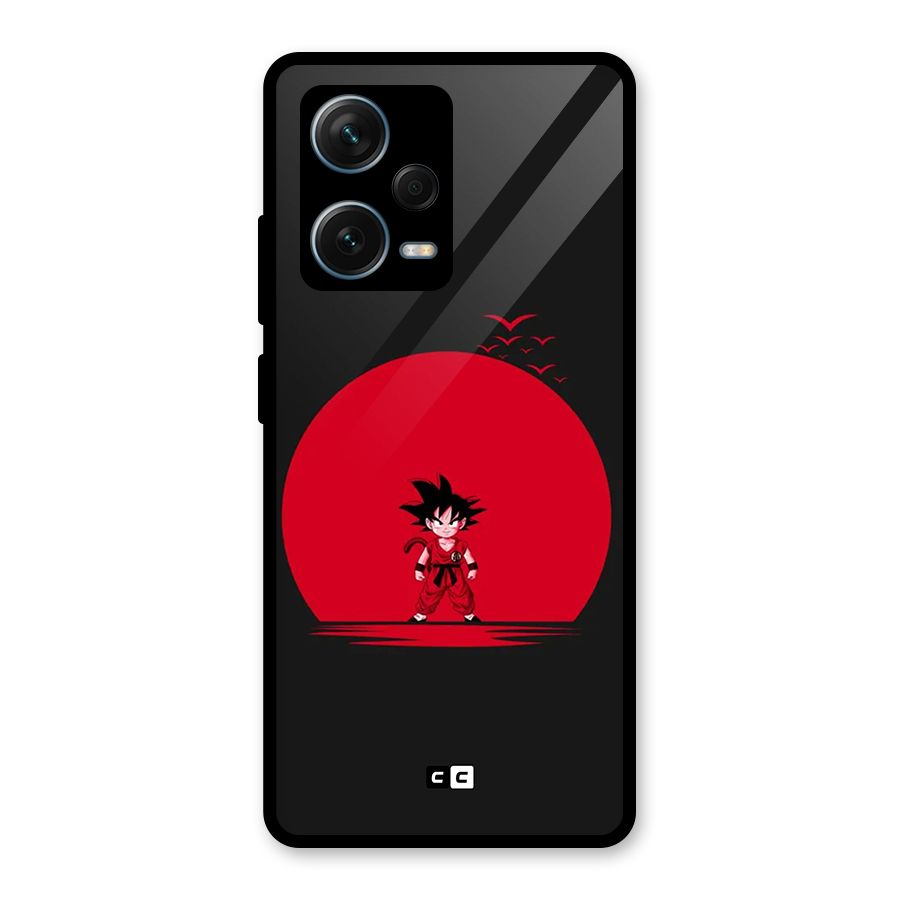 Goku Kid Art Glass Back Case for Redmi Note 12 Pro Plus 5G