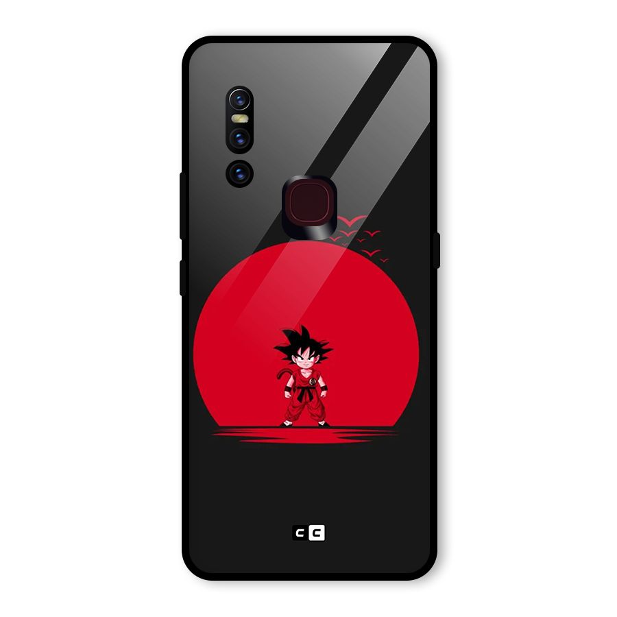 Goku Kid Art Glass Back Case for Vivo V15