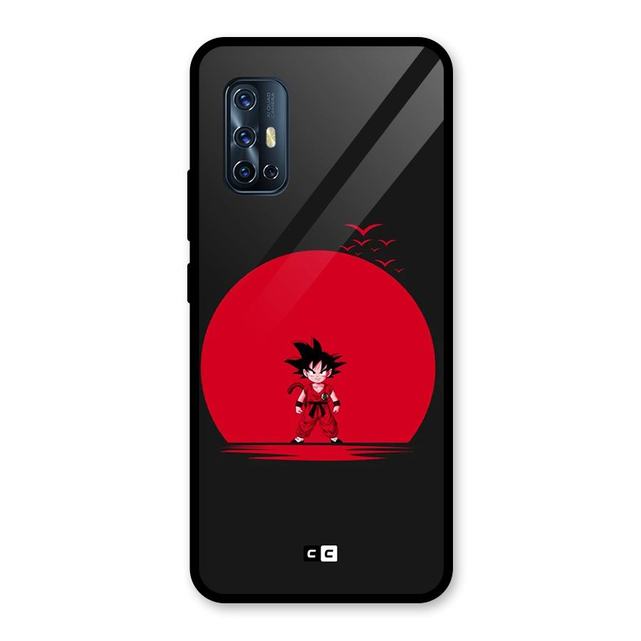 Goku Kid Art Glass Back Case for Vivo V17