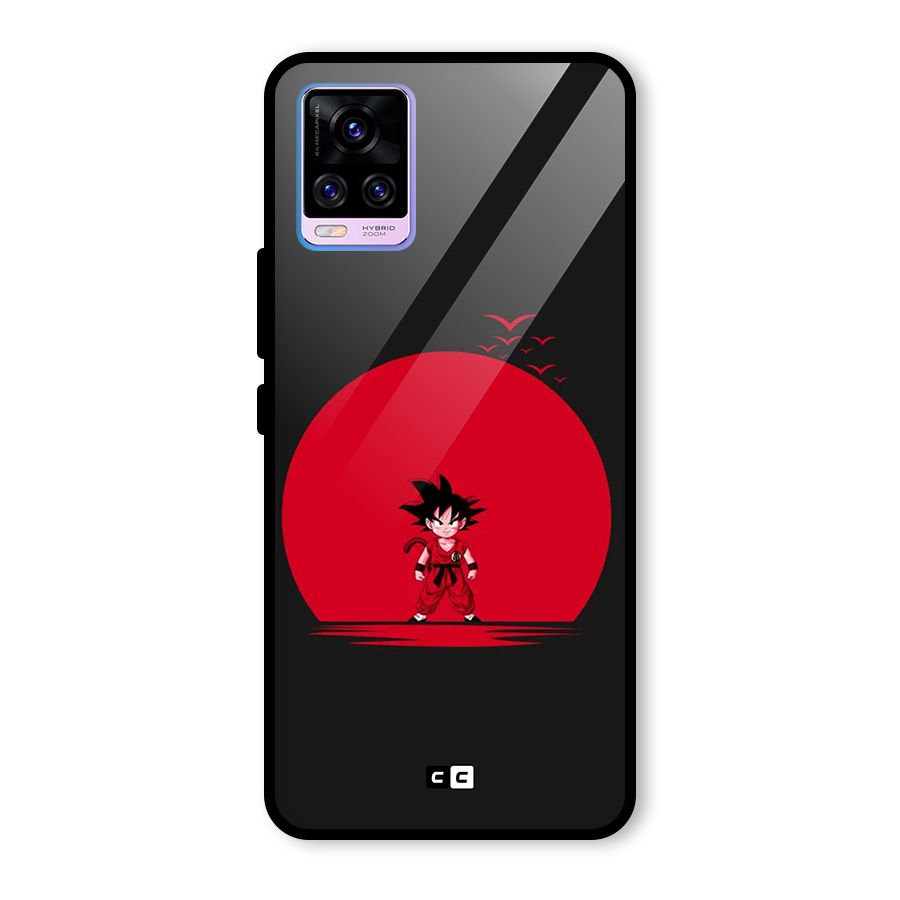 Goku Kid Art Glass Back Case for Vivo V20 Pro