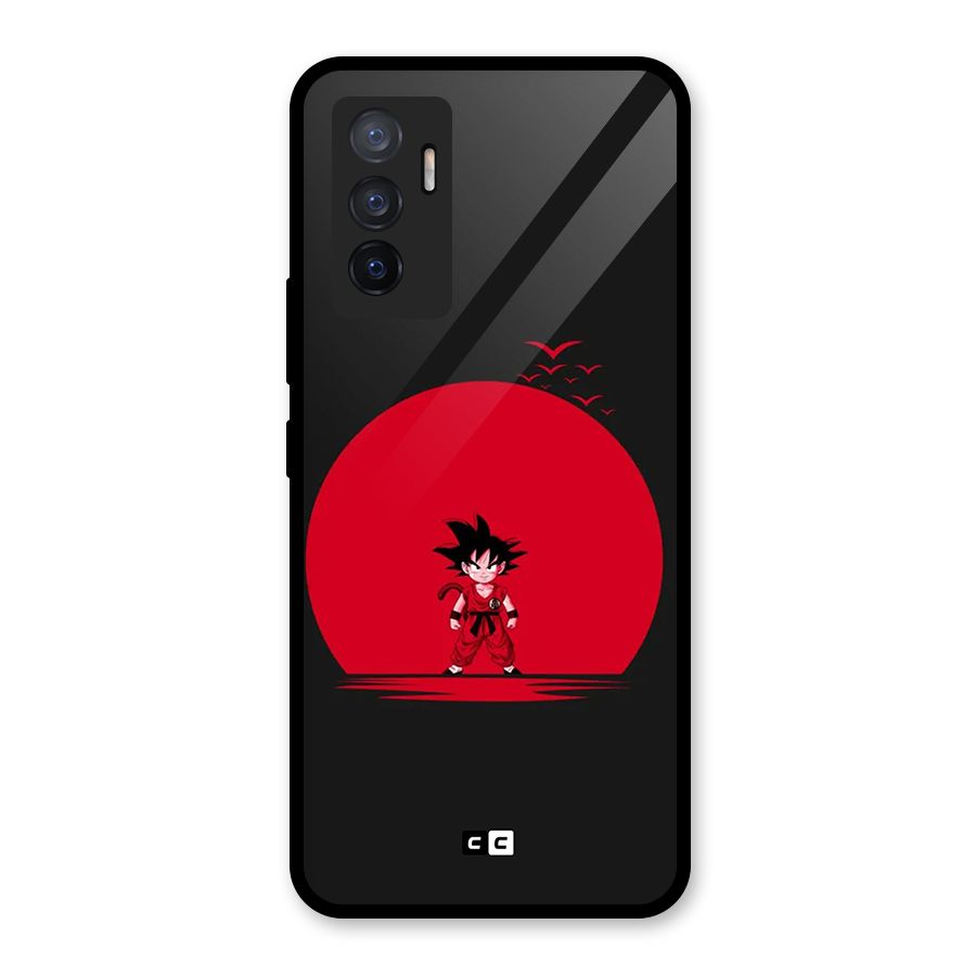 Goku Kid Art Glass Back Case for Vivo V23e