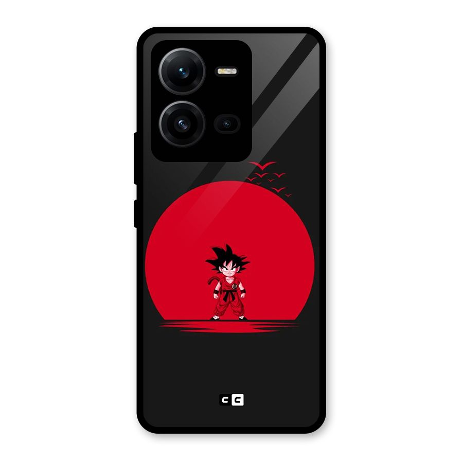 Goku Kid Art Glass Back Case for Vivo V25