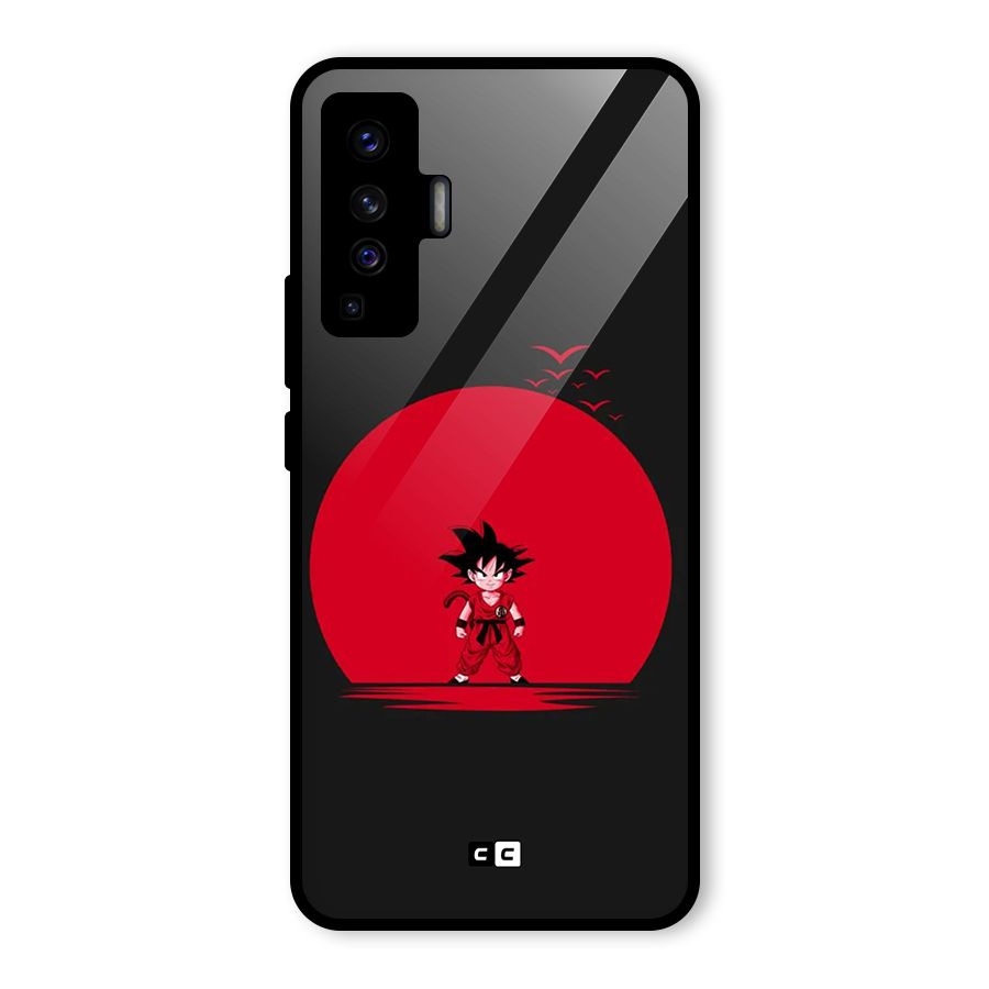 Goku Kid Art Glass Back Case for Vivo X50