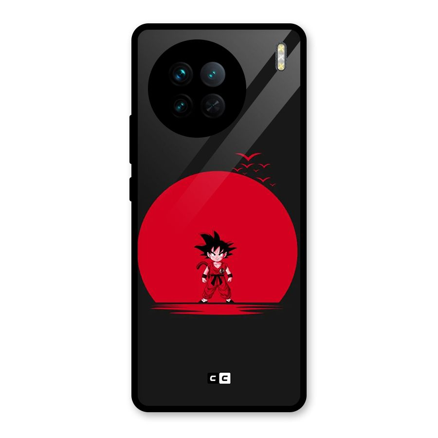 Goku Kid Art Glass Back Case for Vivo X90