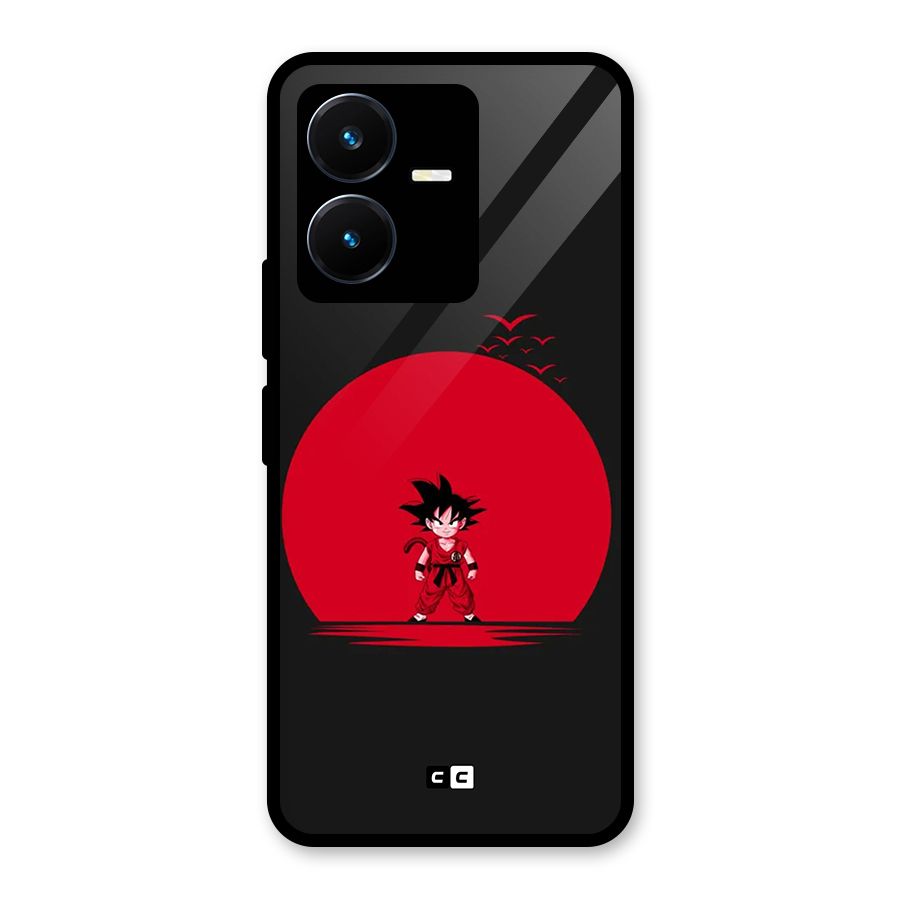 Goku Kid Art Glass Back Case for Vivo Y22
