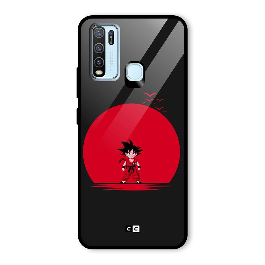 Goku Kid Art Glass Back Case for Vivo Y30