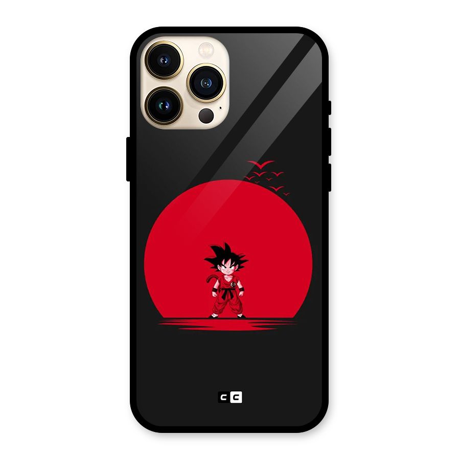 Goku Kid Art Glass Back Case for iPhone 13 Pro Max