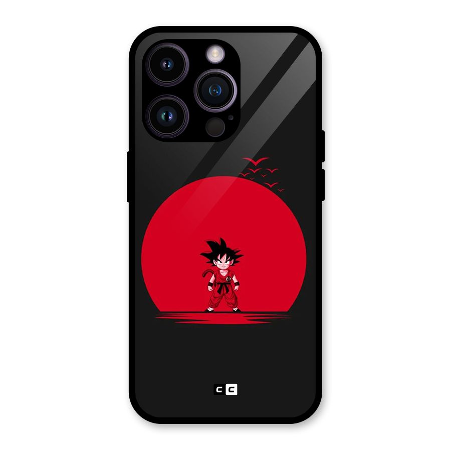 Goku Kid Art Glass Back Case for iPhone 14 Pro