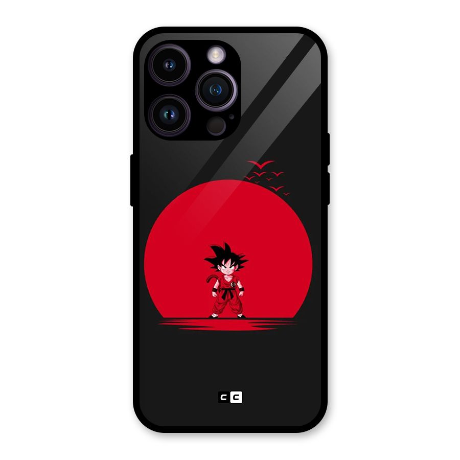 Goku Kid Art Glass Back Case for iPhone 14 Pro Max