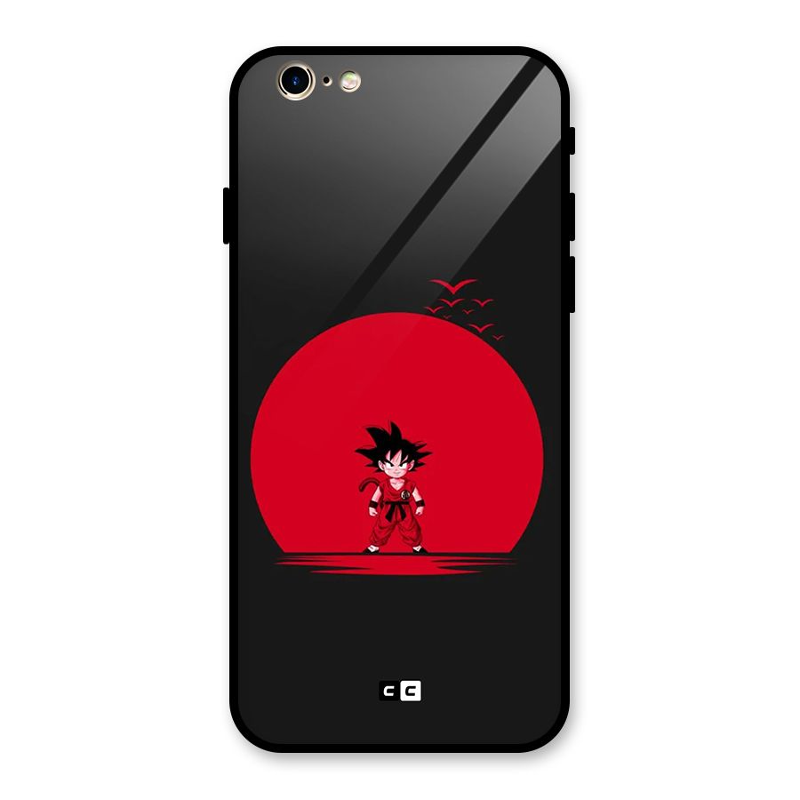 Goku Kid Art Glass Back Case for iPhone 6 6S