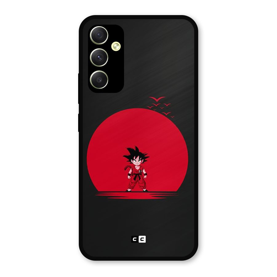 Goku Kid Art Metal Back Case for Galaxy A34