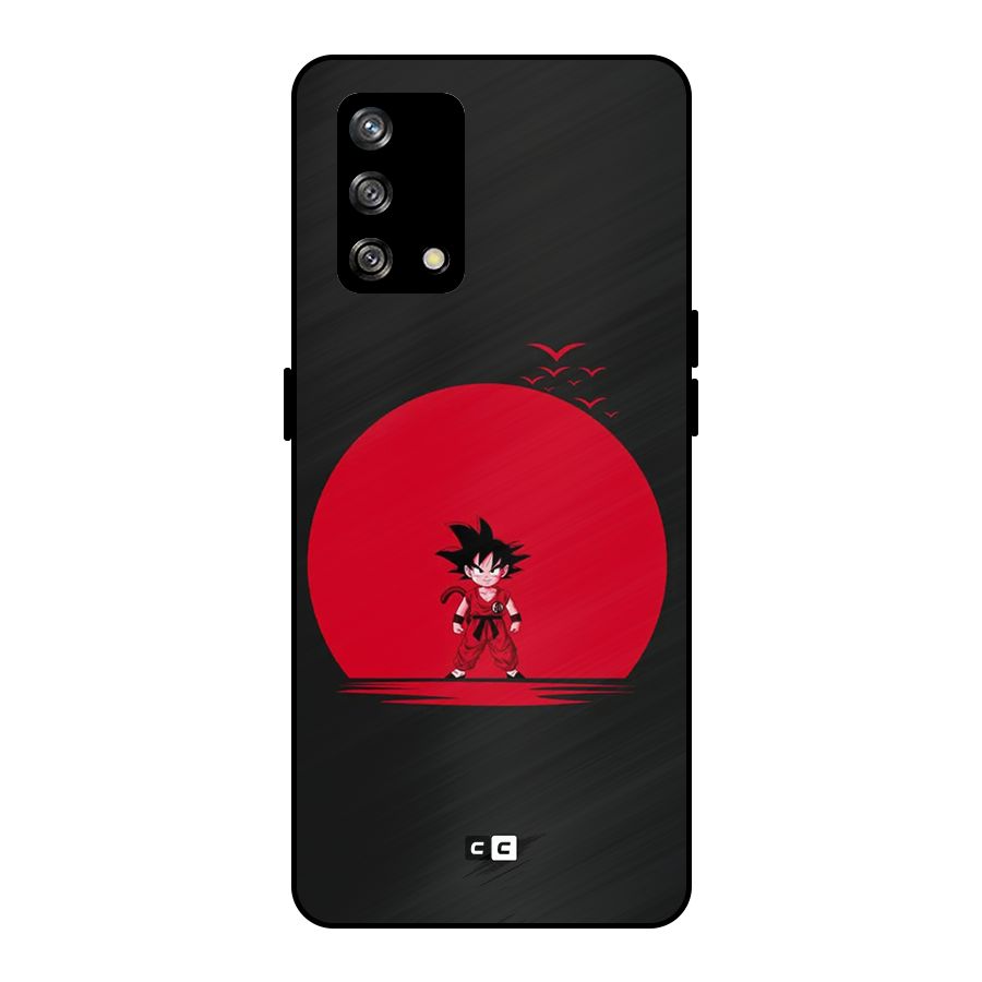 Goku Kid Art Metal Back Case for Oppo F19s