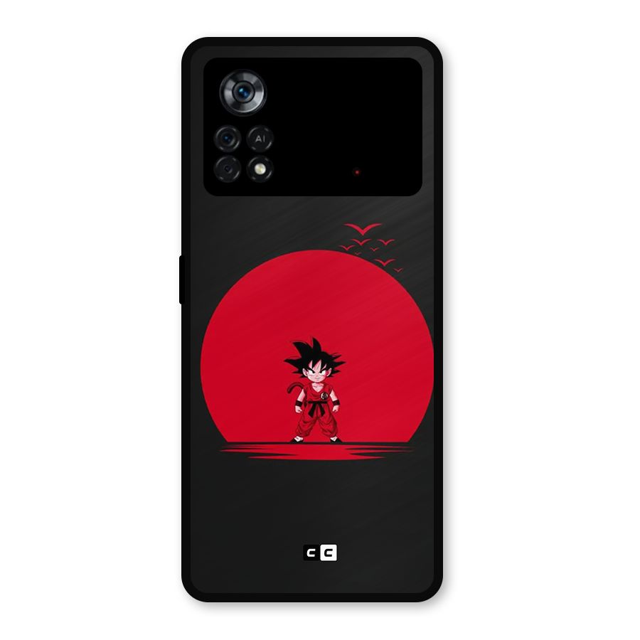 Goku Kid Art Metal Back Case for Poco X4 Pro 5G