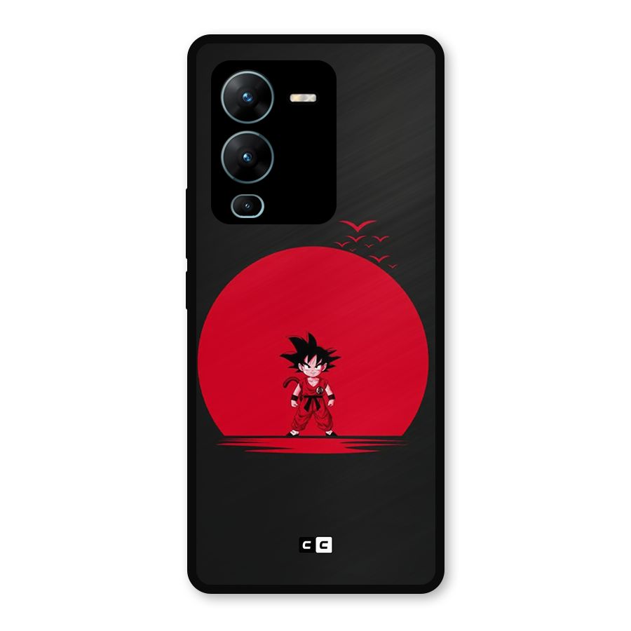 Goku Kid Art Metal Back Case for Vivo V25 Pro
